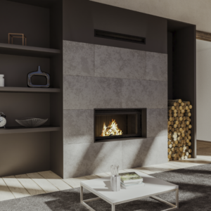 Sculpt Inbuilt Axis XP120 Single Sided Wood Fireplace