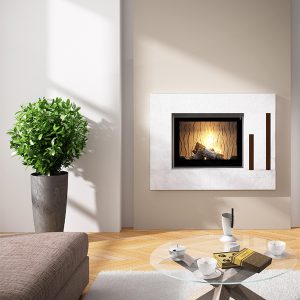 Sculpt Inbuilt or Freestanding Seguin Europa 7 Cheminee Single Sided Wood Fireplace